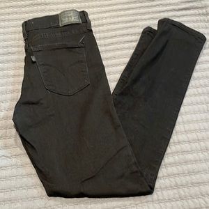 Black womens levis 311 shaping skinny jean.
